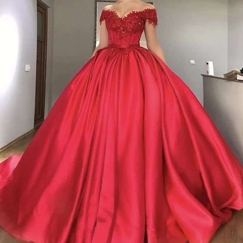 red dinner gowns