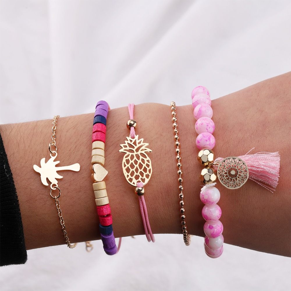 Pulseras Dama Amor y Paz Oro Golfi - turquesaazulaccesorios
