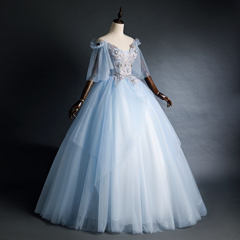Grosshandel Hellblaue Blumenstickerei Rokoko Ballkleid Konigin Kleid Mittelalterliches Kleid Renaissance Kleid Konigliche Viktorianisches Kleid Prinzessin Cosplay Kugel Von Greatwallnb 121 27 Auf De Dhgate Com Dhgate