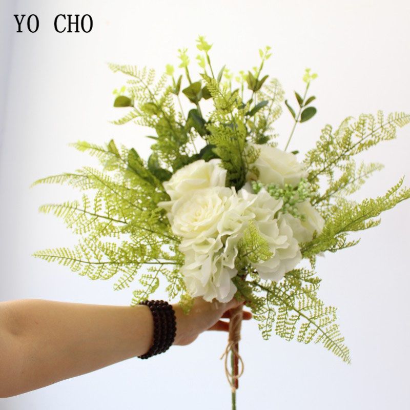 2019 Yo Cho Mixed Artificial Rose Peony Hydrangea Flowers Wedding