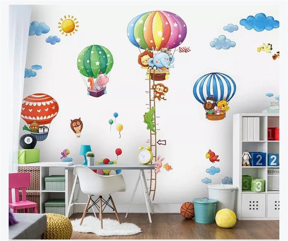 Grosshandel Sondergrosse 3d Fototapete Kinderzimmer Handbemalte Heisse Ballon Elefant Bild Sofa Tv Hintergrund Tapete Vlies Aufkleber Von Wnfq3188 8 51 Auf De Dhgate Com Dhgate