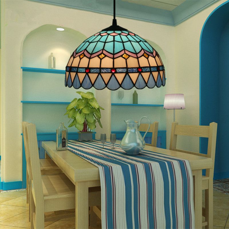 European Creative Mediterranean Chandelier Living Room Bedroom Light Study Bar Cafe Tea Room Restaurant Hanglamp Brass Pendant Lighting Home Light
