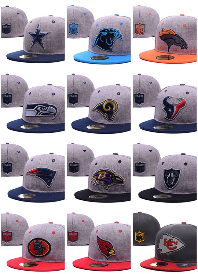 football fitted hats