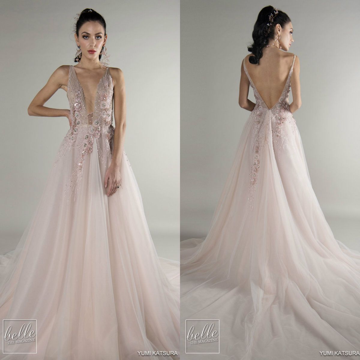 yumi lace prom dress