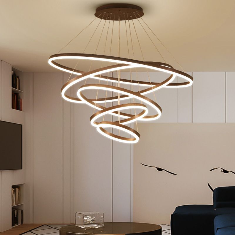 Modern Led Circle Pendant Lights For Living Room Indoor Home Hanging Lamps Fixture With Remote Restaurant Dining Decor Luminaire Ac 90 265v From Wyiyi 133 67 Dhgate Com Modern Led Circle Pendant Lights For, Circle Pendant Light Fixture