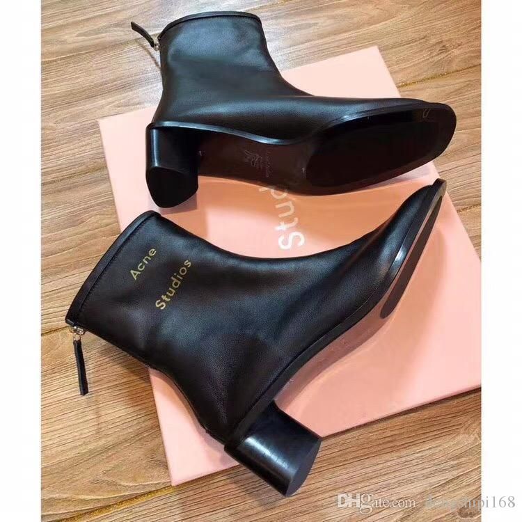 daytime Diplomat stavelse Sale 2019 ACNE STUDIOS Casual Designer Mid Heeled Genuine Leather Best High  Quality Shoes Women Sneaker Ankle Boot Ankle Boots From Lshun5918, $41.46 |  DHgate.Com