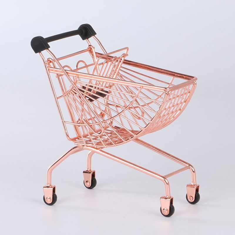 2019 Funny Mini Supermarket Shopping Cart Storage Basket Handcart