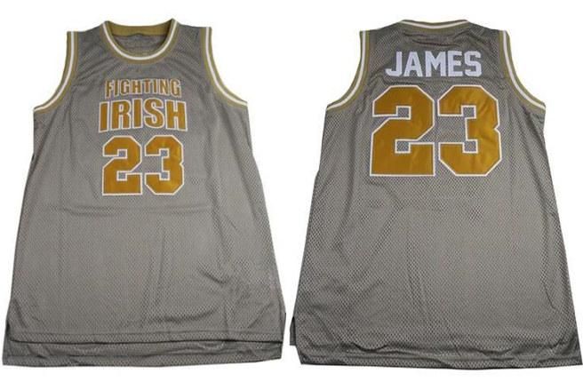 lebron james fighting irish jersey