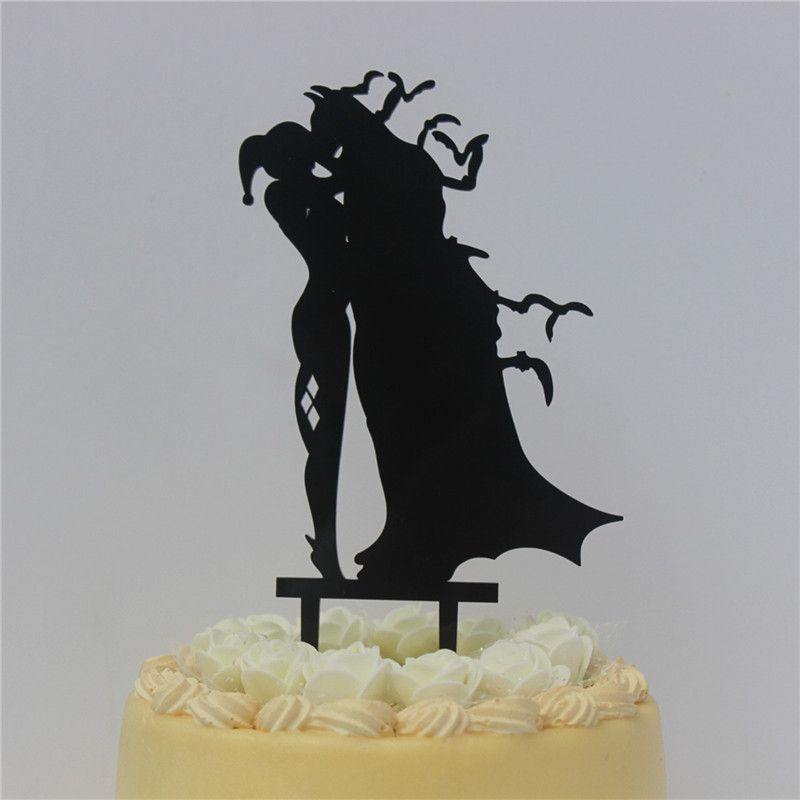 Acheter Pas Cher Batman Harley Quinn De Gateau De Mariage Acrylique Du 16 32 Fr Dhgate