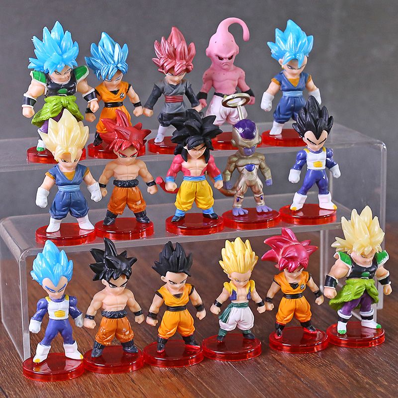 juguete de regalo 16 pcs figura de Dragon Ball Super Saiyan juguete de regalo 16 pcs figura de Dragon Ball Super Saiyan