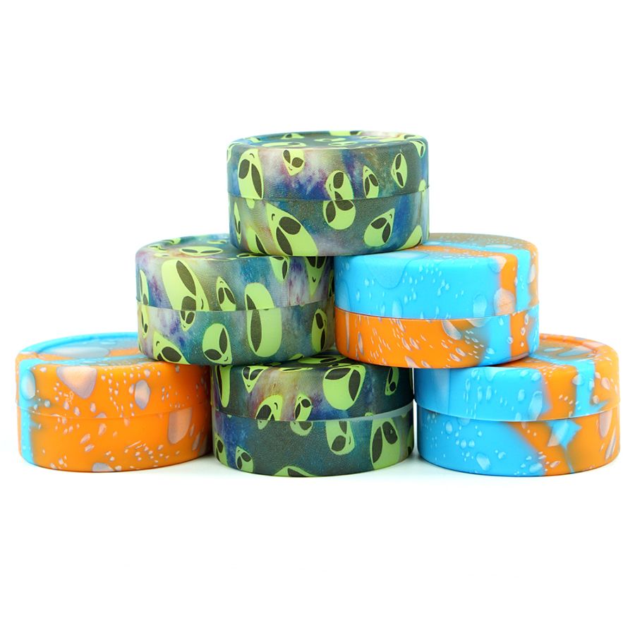 2021 Approved 22ML Large Round Silicone Storage Alien Nonstick Wax