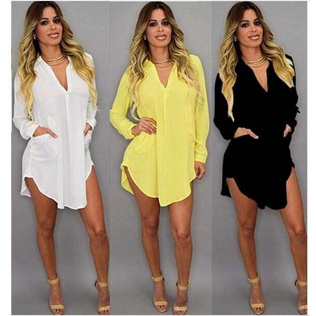 sexy shirt dresses