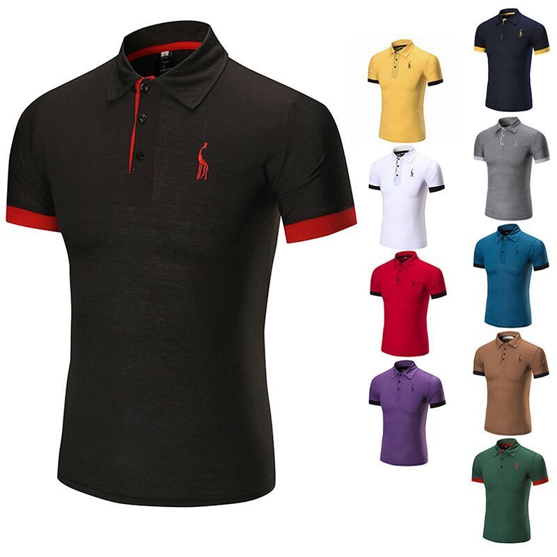 Camisas negras polo Clearance