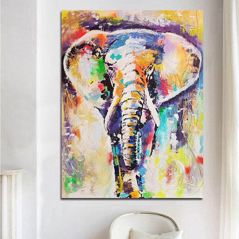 2020 Wall Art Painting Abstract Animals Oil Prints Colorful