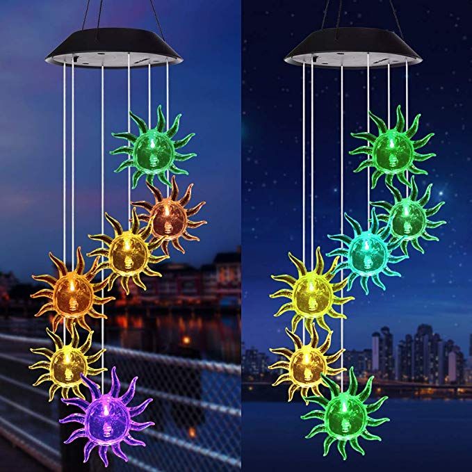 2020 Wind Chime Solar Lights Chimes Outdoor Sun Flower Wind Chimes Led Solar Hummingbird Wind Chime Outdoor Yard Decorations Solar Light Mobile From Hc Network002 8 25 Dhgate Com