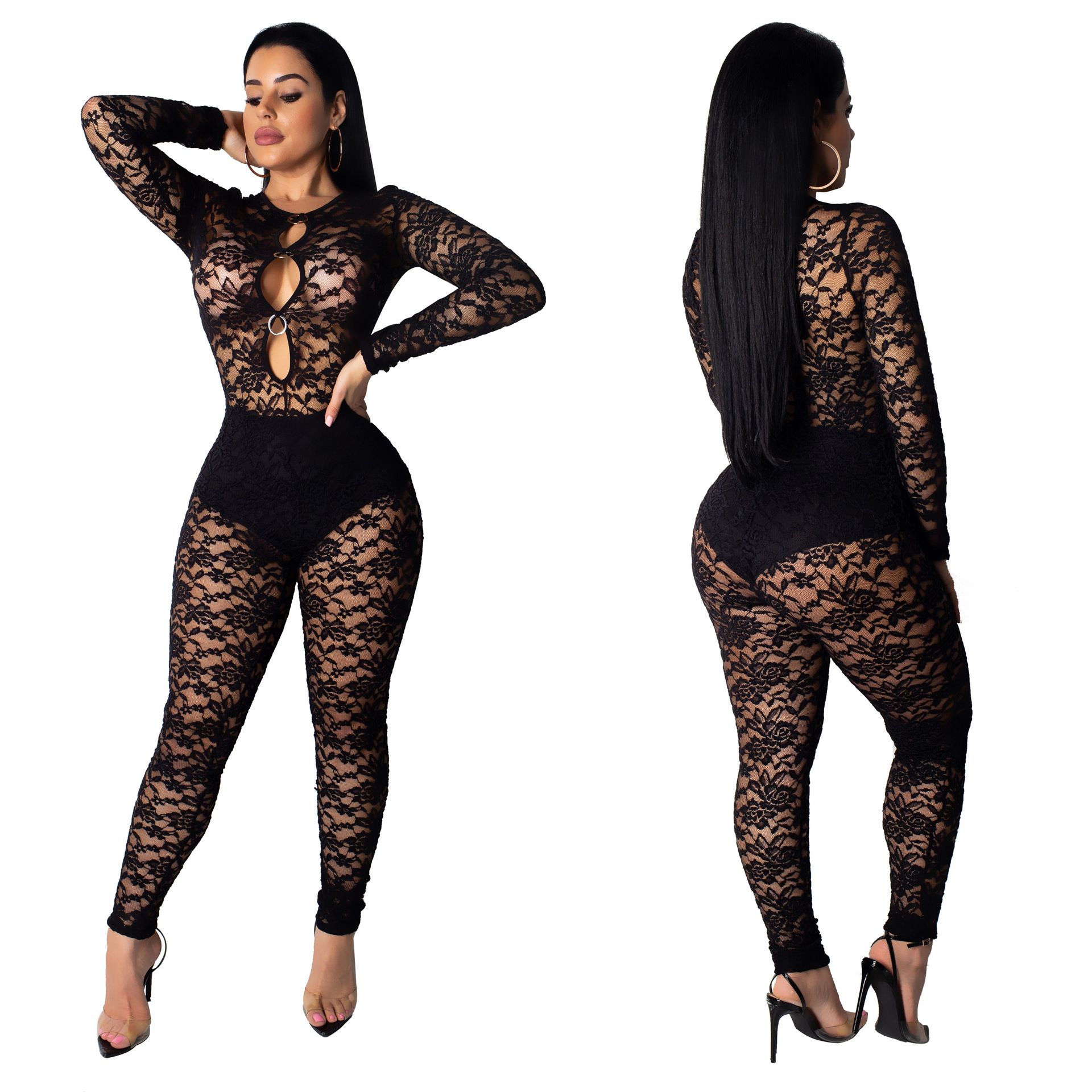 bandage bodycon jumpsuit