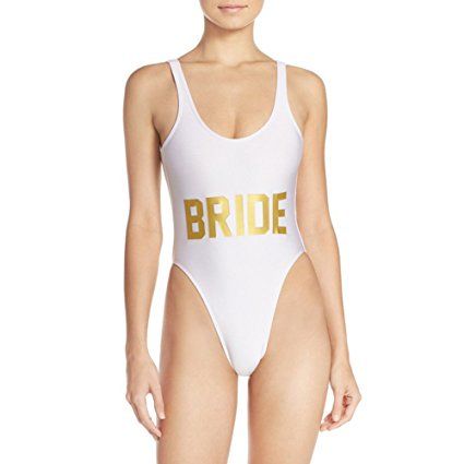 white and gold swimsuit