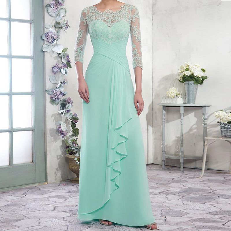 mother of the bride mint green dresses