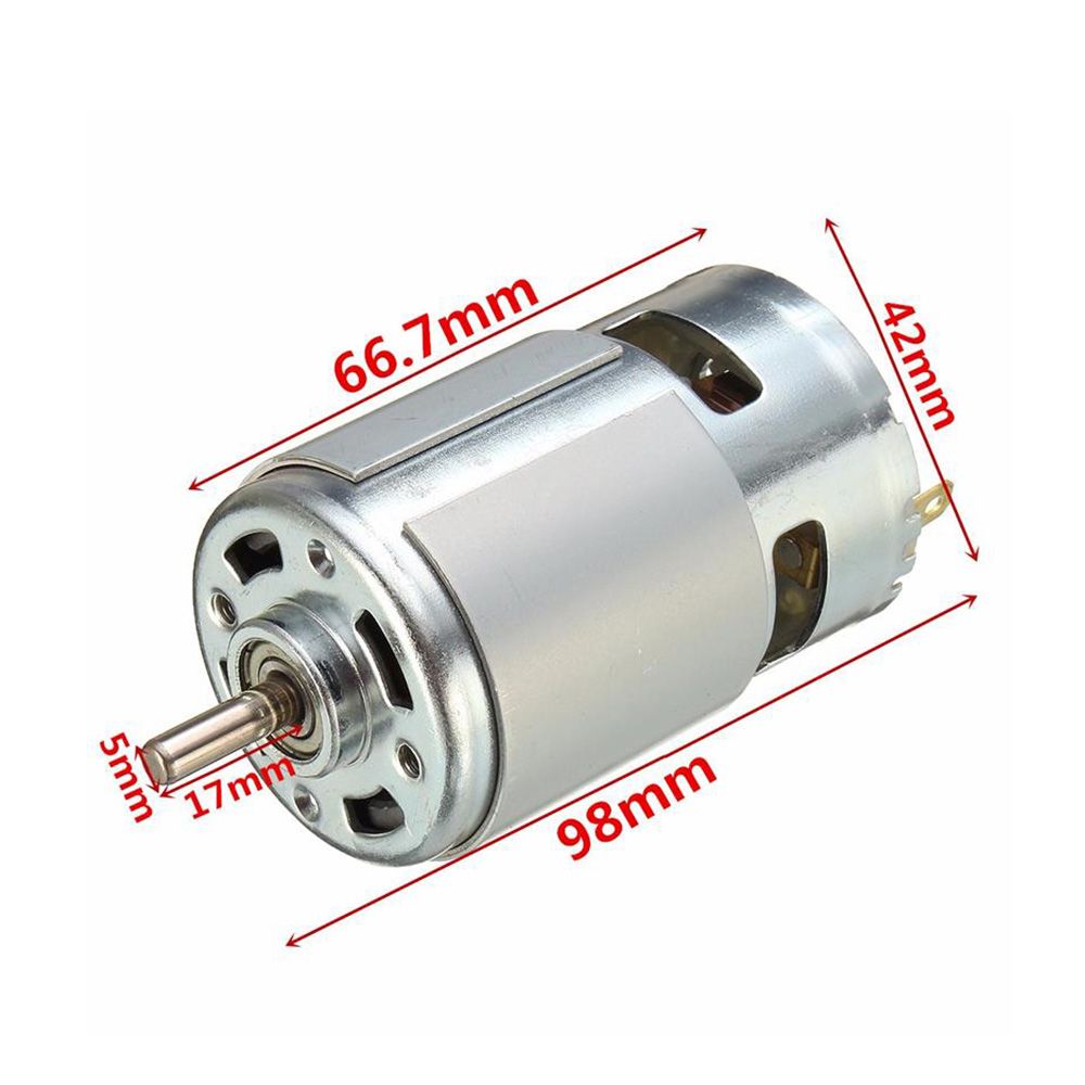 775 DC 12V 12000rmp Motor Ball Bearing Large Torque High Power Low Noise 2x