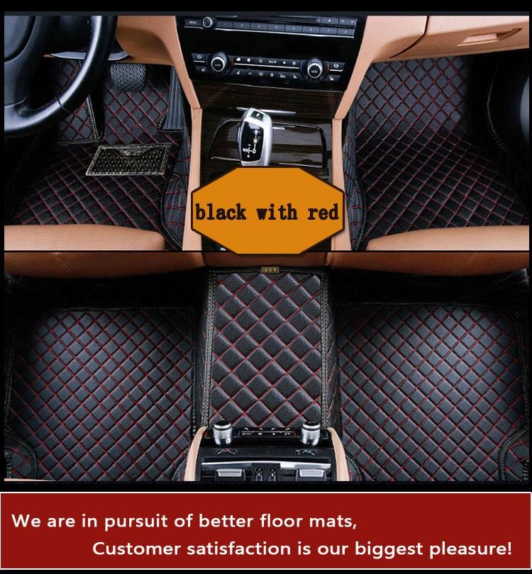Nouveau 4pcs Voiture Rouge Ensemble tapis de sol avant arrière non-Slip voiture universel tapis Grip 