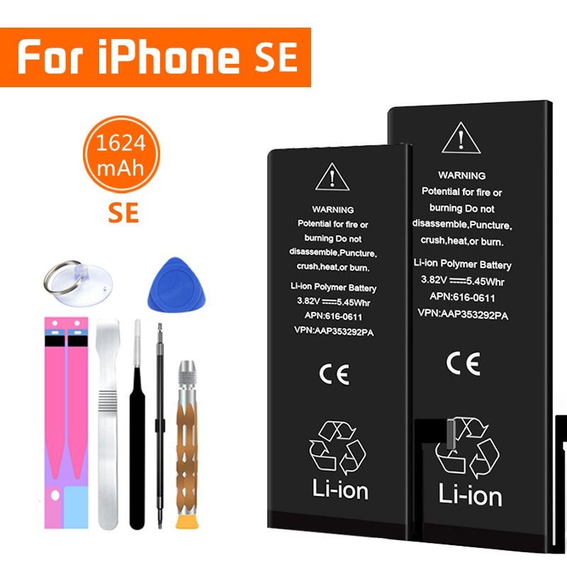 Battery For Apple Iphone Se Replacement Batteries 1624mah Mobile Phone Lithium Polymer Bateria Free Tools Retail Package Cell Phone External Battery Cellphone Battery From Wonwin111 27 27 Dhgate Com