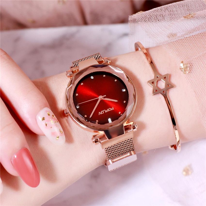 Rose Gold Women Watches Fashion Diamond Ladies Starry Sky Magnet Watch Waterproof Female Wristwatch For Gift Clock D35 Buy Watch Watch Buy Online From Byuild 24 86 Dhgate Com