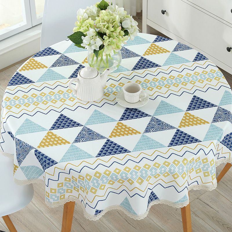 Past Pvc Round Table Cloth Waterproof Oilproof Fl Printed Lace Edge Plastic Covers Anti Hot Coffee Tablecloths Zh1 Y200421 Long Cloths Black And White From Shanye09 20 3 Dhgate Com Past Pvc Round Table Cloth, Round Table Cover Plastic