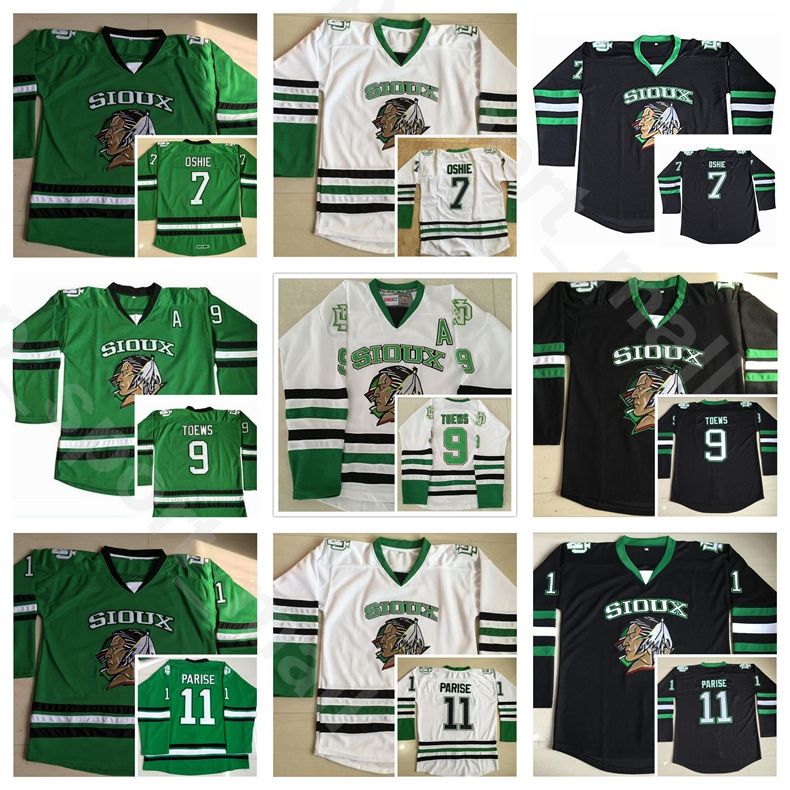 North Dakota Fighting Sioux Hockey Jerseys 9 Jonathan Toews # 7 TJ