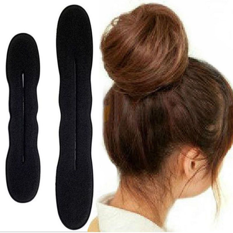 One Big Another Is Smal Hair Styling Magic Sponge Clip Foam Bun
