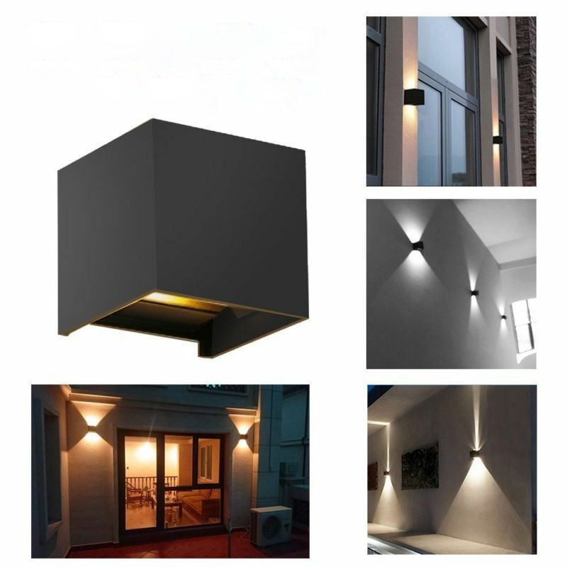 Modern LED Wall Light Waterproof Exterior Up Down Cube Sconce Lamp Fixture 6W Modern LED Wall Light Waterproof Exterior Up Down Cube Sconce Lamp Fixture 6W