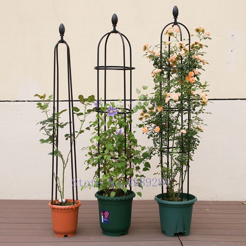 2021 Creative Flower Pot Support Iron Vine Plant Climbing Frame Plastic