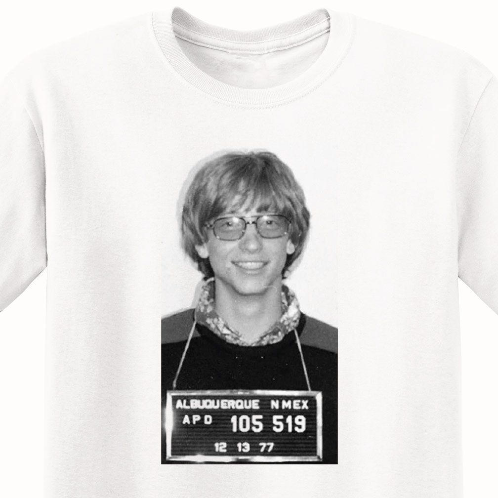 Bill Gates Mugshot T Shirt White TeeTrump Sweat Sporter T Shirt From Happycup, | DHgate.Com