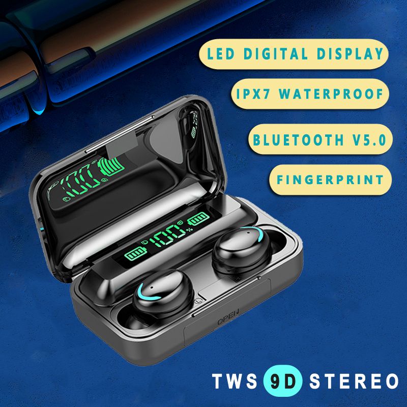 Suministro Al Por Mayor F9 5 F9 5C F9 10 E6S Mini TWS Inalámbrico De Auriculares  Auriculares Sonido De Alta Fidelidad De Bluetooth 5.0 Con Doble Micrófono  Auriculares Pantalla Led Auto Pairing