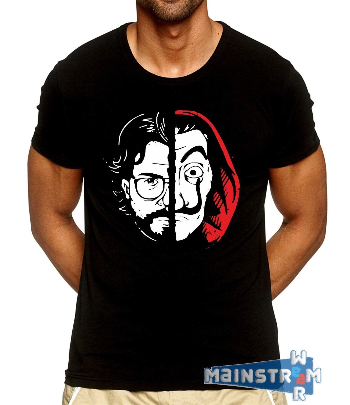 Acquista T Shirt Maglietta Casa De Papel Casa Di Carta Serie Tv Tokyo El Profesor Berlin Maglietta Con Stampa Personalizzata T Shirt Hip Hop