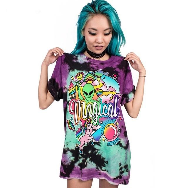 New Skull Printed Women T Shirt Punk Rock Plus Size O Neck Lovers Clothes European Style Tops Tee Pretty T Shirts Shop Online Of T Shirts From Wangyicom 23 42 Dhgate Com