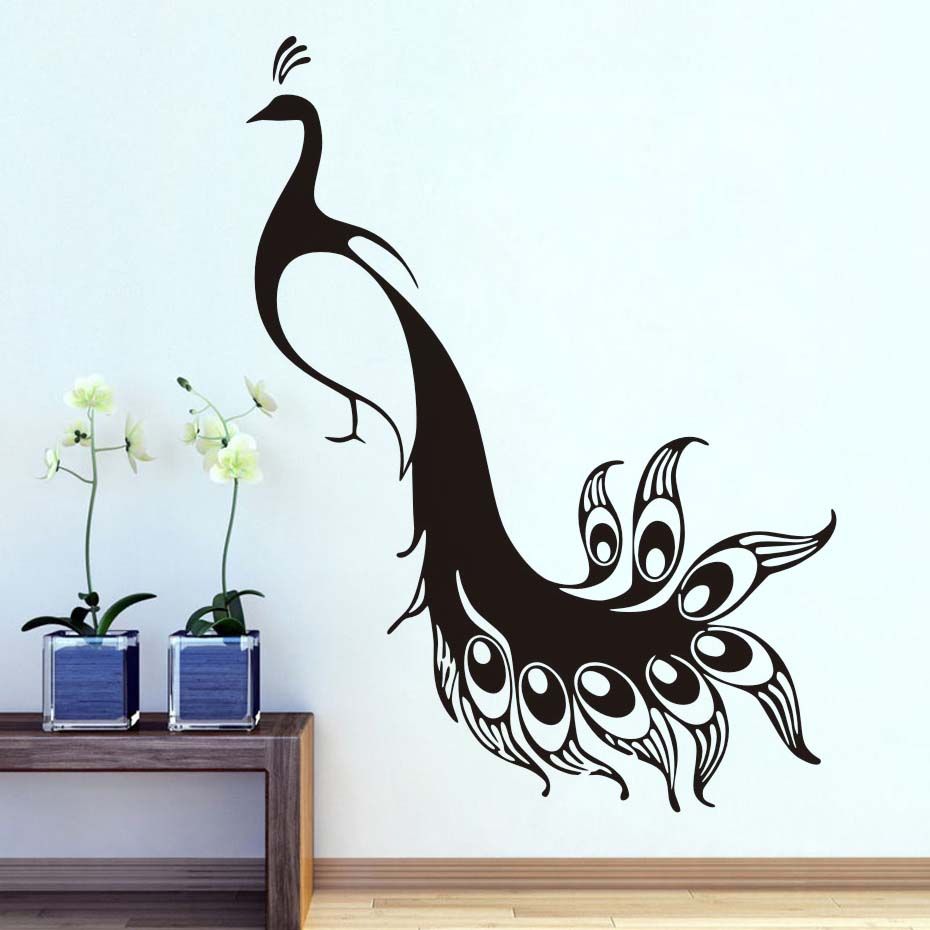 Bird Animals Peacocks Diy Wall Sticker For Kids Rooms Wall Decor Wall Art Decals Wallpaper Stickers Home Decoration Accessories Wall Decor Stickers