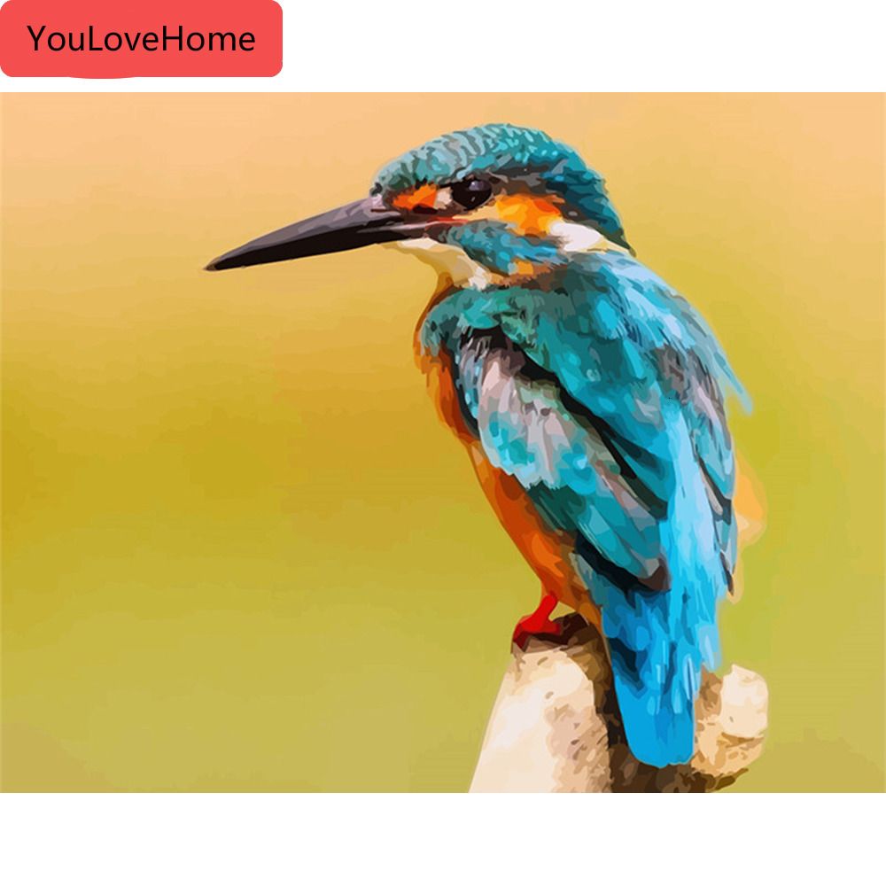 Compre Coloracion Por Numeros De Imagen Kits De Aves Lienzo De Dibujo Pintado A Mano Animal De Diy Regalo Del Arte Diy Del Aceite Pintar Por Numeros Lienzo Pintura Arte A 10 66