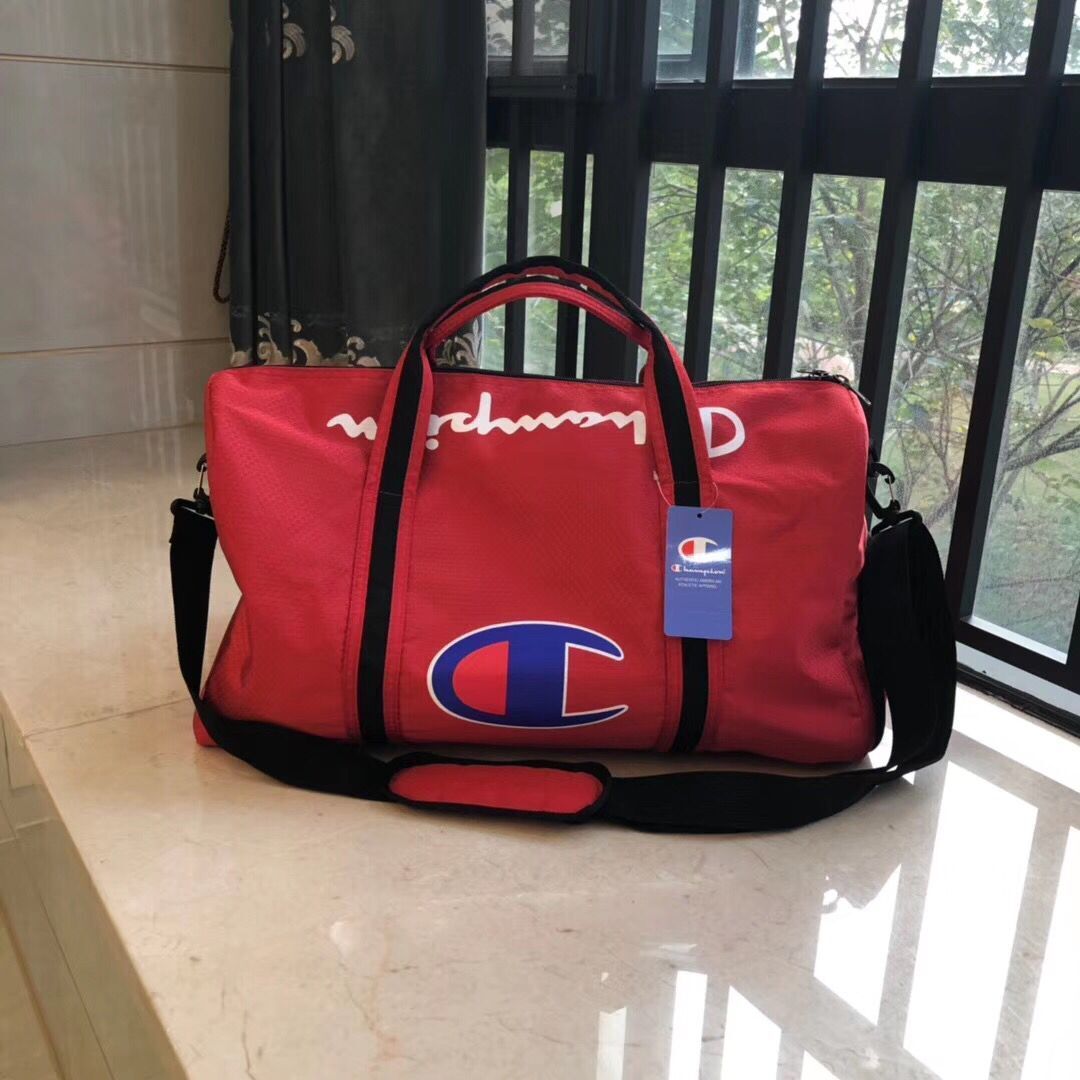 large red duffle bag