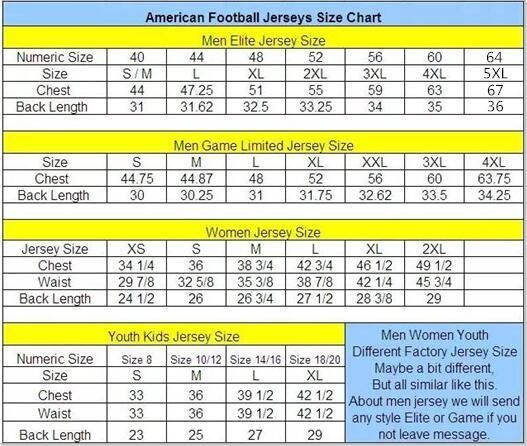 Dhgate size chart jerseys Clearance