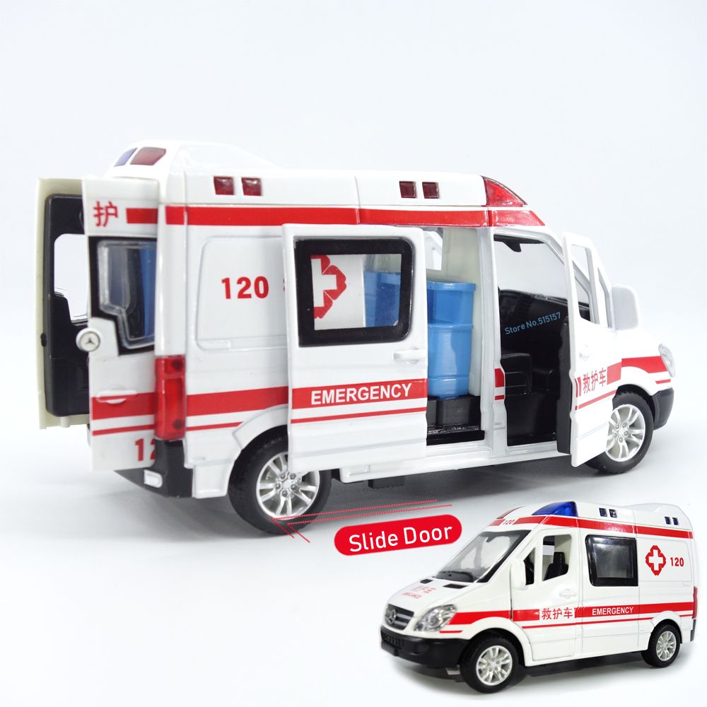 large toy ambulance with doors that open