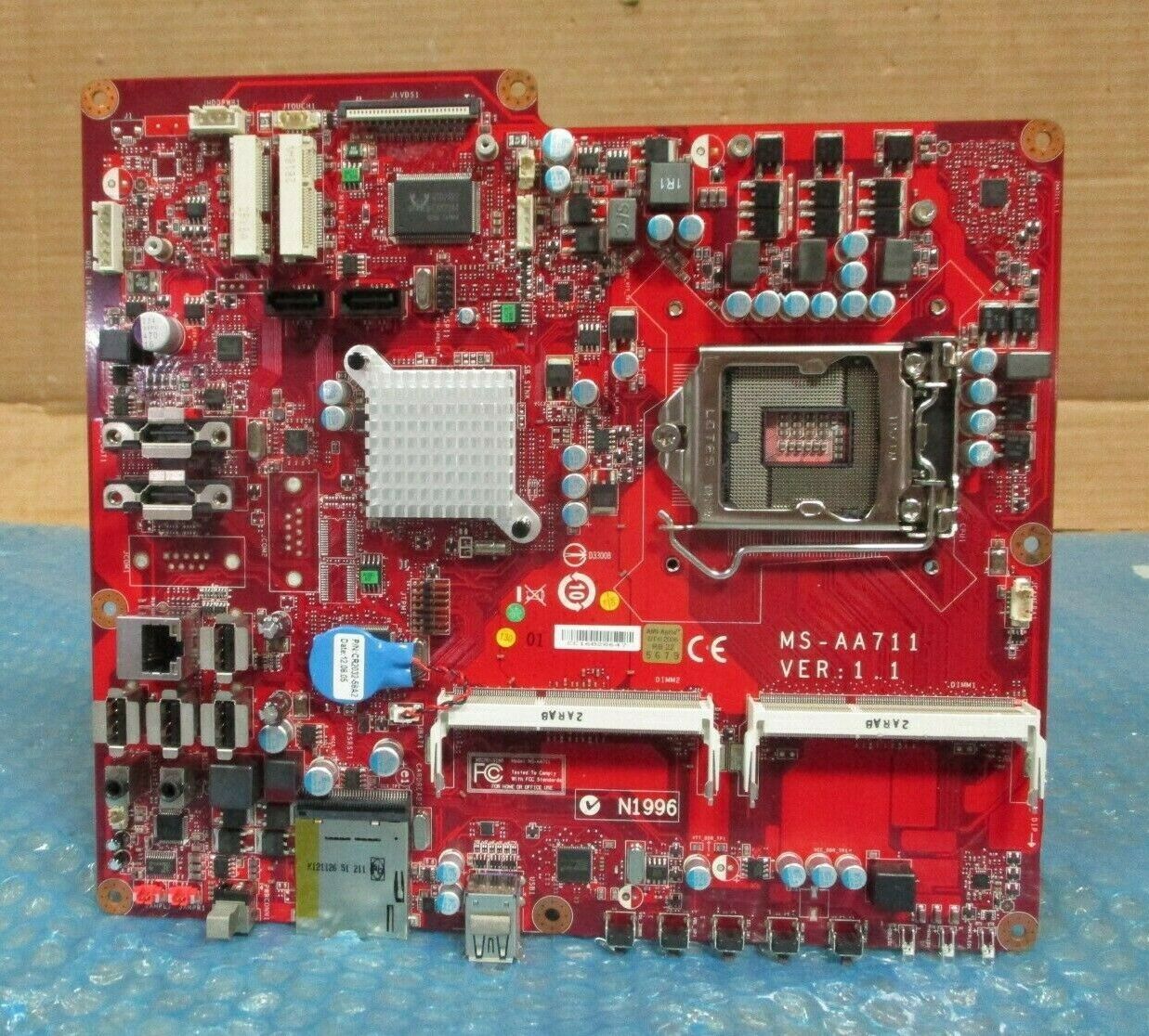 Discount For MSI AIO MOTHERBOARD MS AA711 1155 H61 VER 1.1 100 WORK
