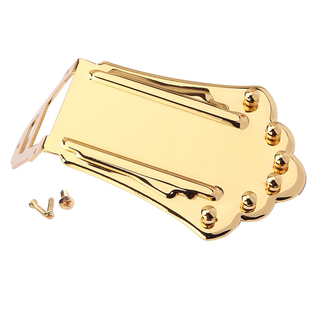2021 Metal Jazz Guitar Trapeze Tailpiece Golden Musical Instrument