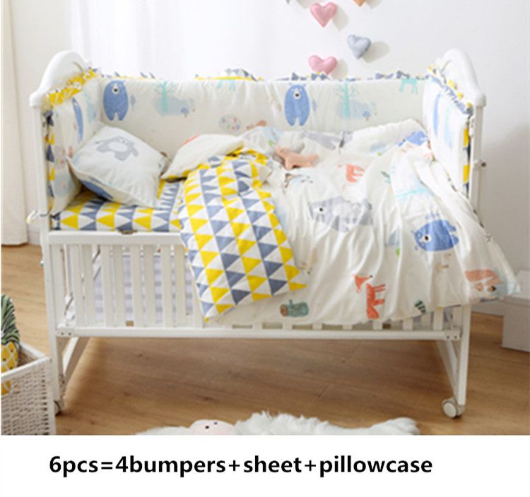 Promotion Cartoon Baby Bedding Sets Baby Crib Set For Boys Ropa