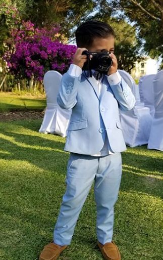 Light Blue Boys Wedding Suits Kids 