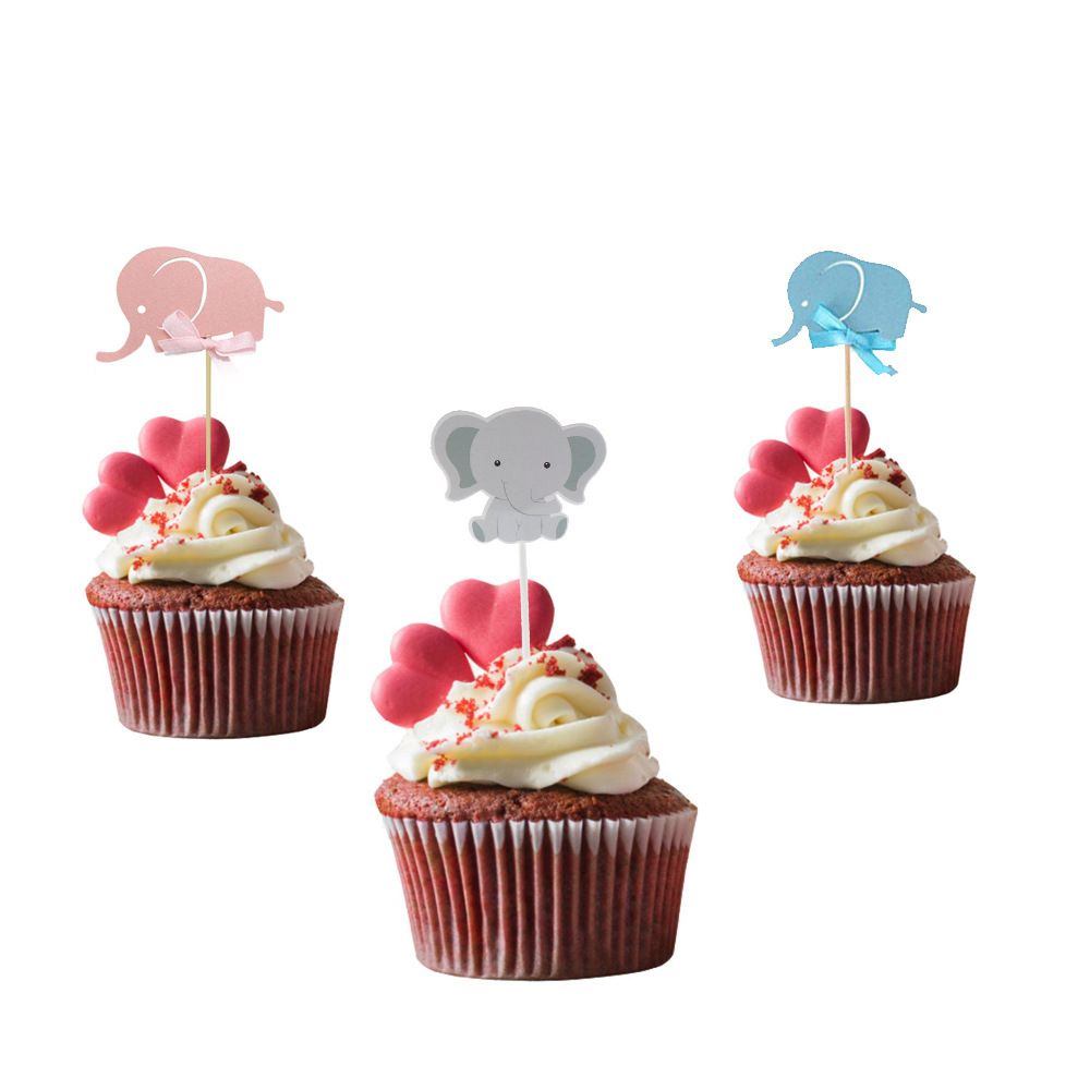 elephant cake topper baby shower boy