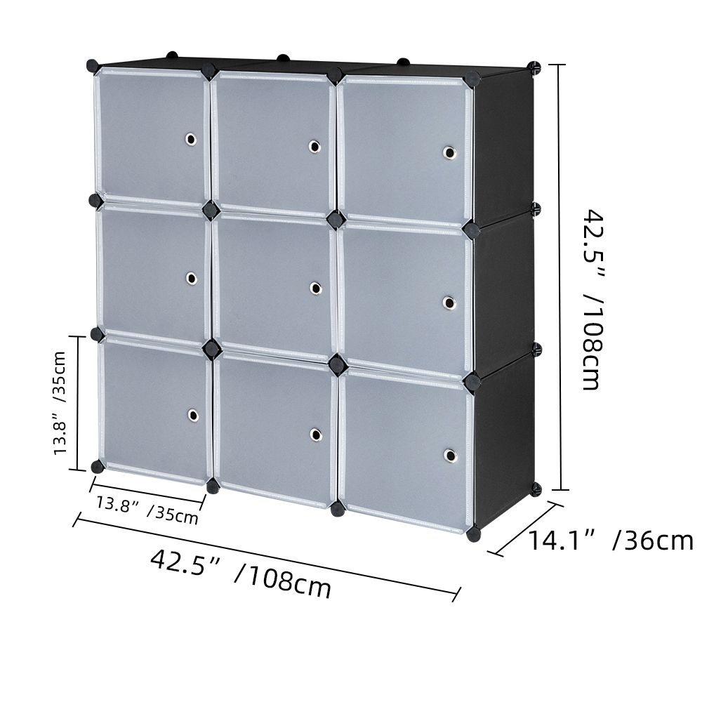 2020 Sonyi Cube Storage Organizer 9 Cube Diy Plastic Closet