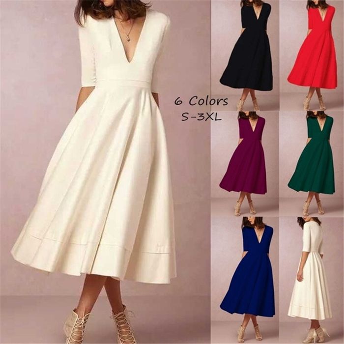 elegant evening midi dresses