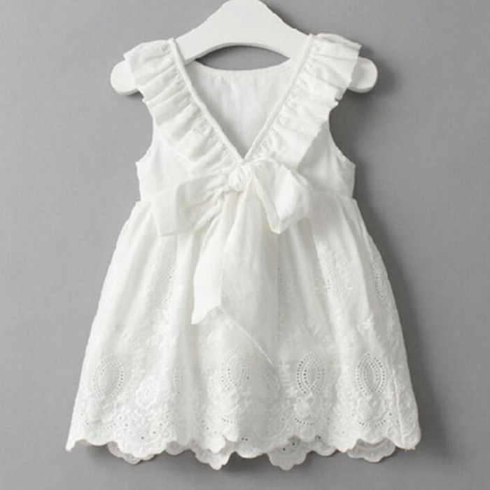 girls white sundress