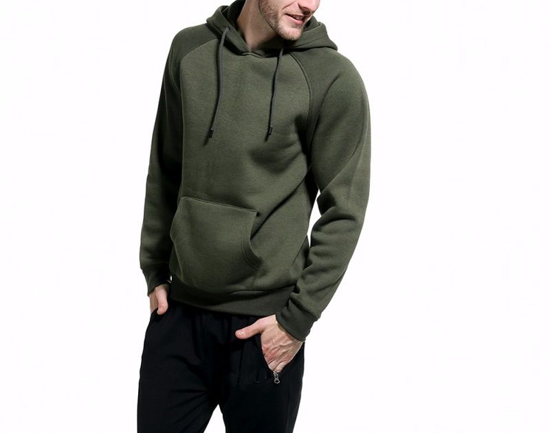 army green hoodie mens