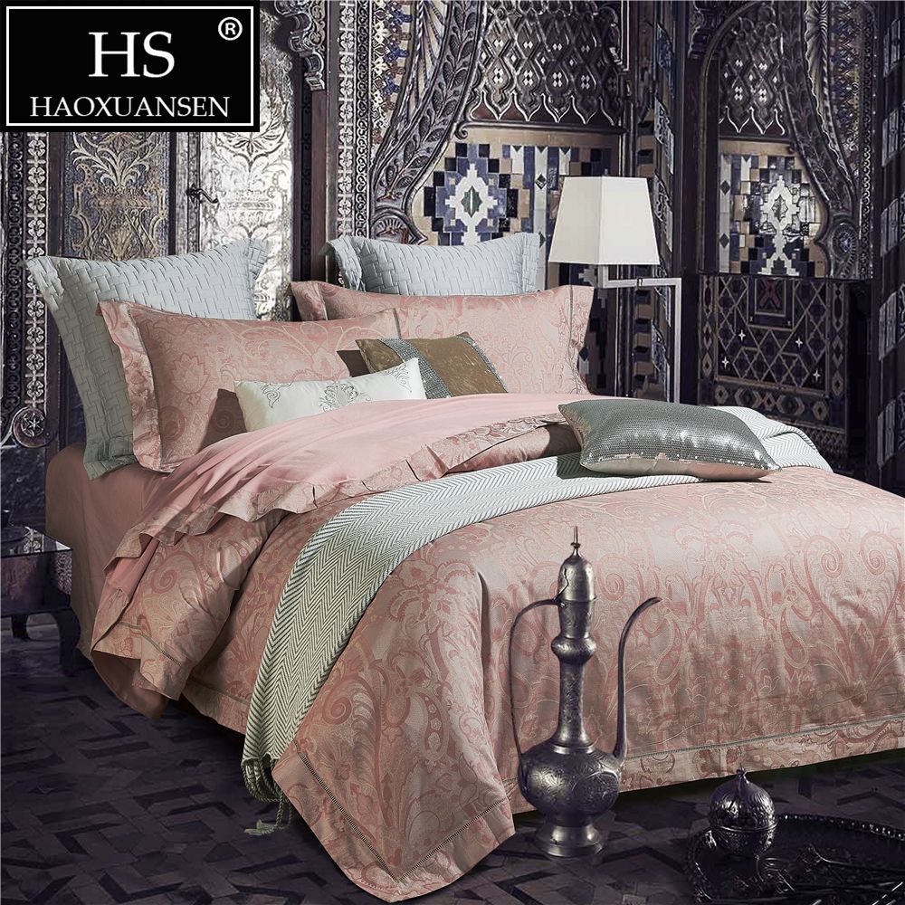 Paisley Jacquard Design Duvet Cover Set Bedding 400 Thread Count